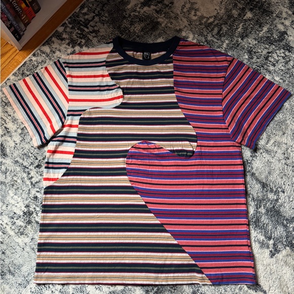 Brain Dead Other - Brain Dead Striped Swirl T Shirt